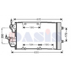 152003N AKS DASIS Конденсатор, кондиционер