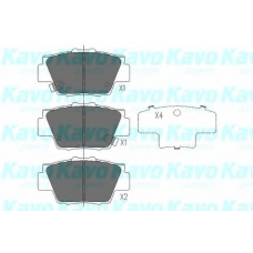 KBP-2032 KAVO PARTS Комплект тормозных колодок, дисковый тормоз