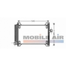 17005327 VAN WEZEL Конденсатор, кондиционер