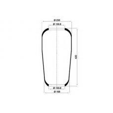 084.062-30A PE Automotive Кожух пневматической рессоры