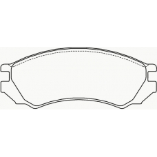 MDB1443 MINTEX Комплект тормозных колодок, дисковый тормоз
