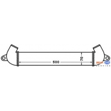 8ML 376 776-291 HELLA Интеркулер