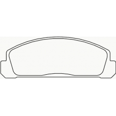 MDB1122 MINTEX Комплект тормозных колодок, дисковый тормоз