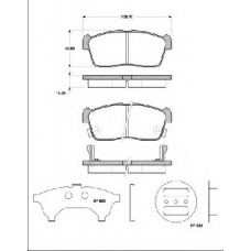 BLF1207 QUINTON HAZELL Комплект тормозных колодок, дисковый тормоз