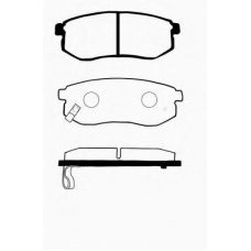 J PP-K02AF JAPANPARTS Комплект тормозных колодок, дисковый тормоз