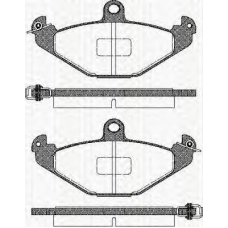 8110 25004 TRISCAN Комплект тормозных колодок, дисковый тормоз