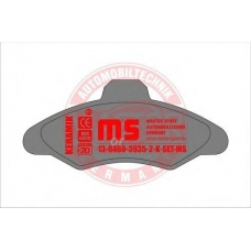 13-0460-3935-2-C-SET MASTER-SPORT Комплект тормозных колодок, дисковый тормоз