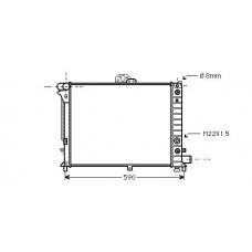 SB2012 AVA Радиатор, охлаждение двигателя