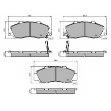 NP2275 NATIONAL Комплект тормозных колодок, дисковый тормоз