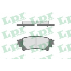 05P1693 LPR Комплект тормозных колодок, дисковый тормоз