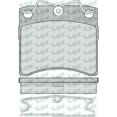 05P437 LPR Комплект тормозных колодок, дисковый тормоз