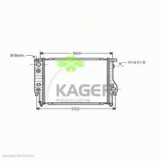 31-1436 KAGER Радиатор, охлаждение двигателя