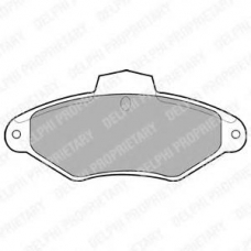 LP787 DELPHI Комплект тормозных колодок, дисковый тормоз