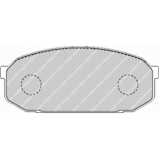 FDB1503 FERODO Комплект тормозных колодок, дисковый тормоз