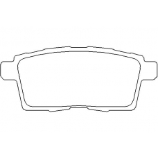 MDB2886 MINTEX Комплект тормозных колодок, дисковый тормоз