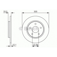 0 986 479 050 BOSCH Тормозной диск