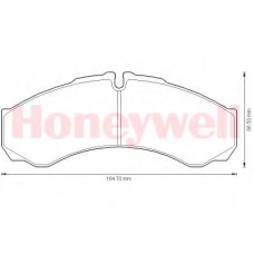 573505B BENDIX Комплект тормозных колодок, дисковый тормоз
