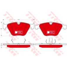 GDB1498DTE TRW Комплект тормозных колодок, дисковый тормоз