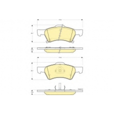 6141292 GIRLING Комплект тормозных колодок, дисковый тормоз