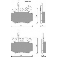 AC470281D AC Delco Комплект тормозных колодок, дисковый тормоз
