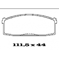 BL1132A1 FTE Колодки тормозные