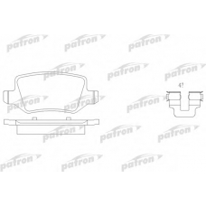 PBP1782 PATRON Комплект тормозных колодок, дисковый тормоз