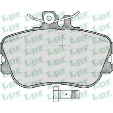 05P492 LPR Комплект тормозных колодок, дисковый тормоз