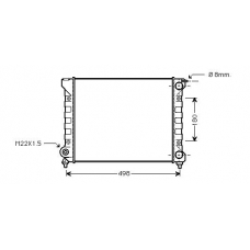 VW2040 AVA Радиатор, охлаждение двигателя