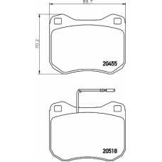 8DB 355 017-421 HELLA Комплект тормозных колодок, дисковый тормоз