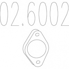 02.6002 MTS Прокладка, труба выхлопного газа