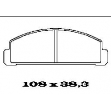 BL1095A2 FTE Колодки тормозные