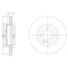 BG3661 DELPHI Тормозной диск