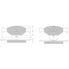 PF1079 PROCODIS FRANCE Комплект тормозных колодок, дисковый тормоз