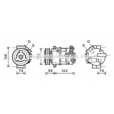 OLK579 AVA Компрессор, кондиционер