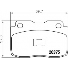 N-501 COBREQ Комплект тормозных колодок, дисковый тормоз