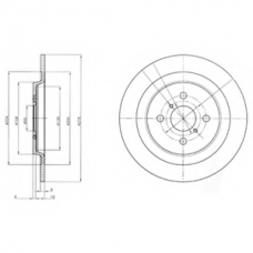 BG4076 DELPHI Тормозной диск