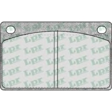 05P161 LPR Комплект тормозных колодок, дисковый тормоз