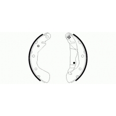 MSK226 MINTEX Комплект тормозных колодок