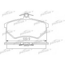 PBP774 PATRON Комплект тормозных колодок, дисковый тормоз