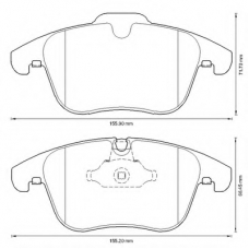 573336B BENDIX Комплект тормозных колодок, дисковый тормоз