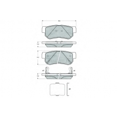 PF1578 PROCODIS FRANCE Комплект тормозных колодок, дисковый тормоз