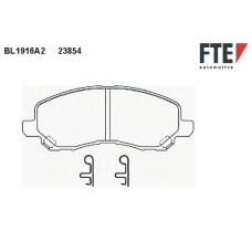 BL1916A2 FTE Комплект тормозных колодок, дисковый тормоз