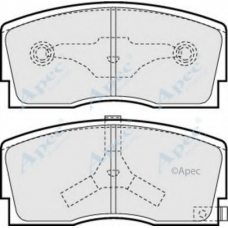 PAD606 APEC Комплект тормозных колодок, дисковый тормоз