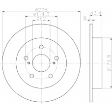MDC2181 MINTEX Тормозной диск