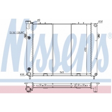 61000 NISSENS Радиатор, охлаждение двигателя