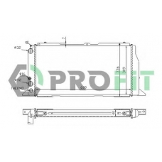 PR 0012A2 PROFIT Радиатор, охлаждение двигателя