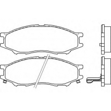 MDB2755 MINTEX Комплект тормозных колодок, дисковый тормоз