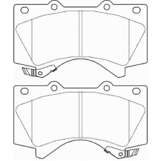 FD7432A NECTO Комплект тормозных колодок, дисковый тормоз