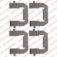 LX0532 DELPHI Комплектующие, колодки дискового тормоза