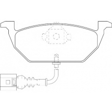 WBP23130A WAGNER LOCKHEED Комплект тормозных колодок, дисковый тормоз